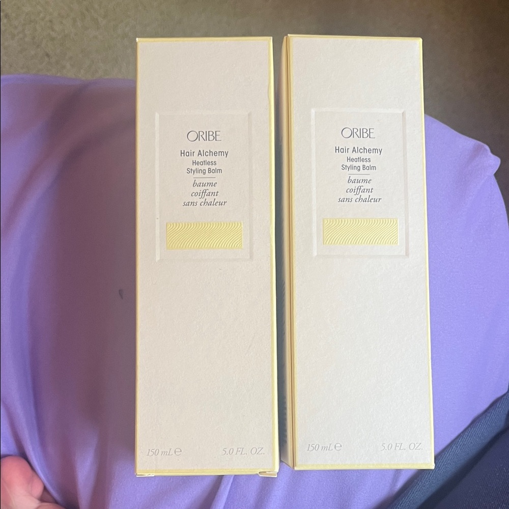 Oribe Hair Alchemy Balm in Cream and Yellow